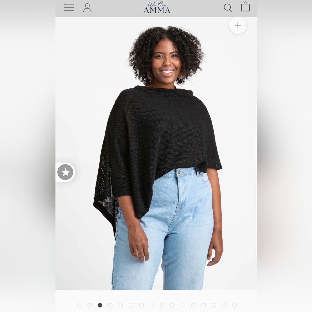 AMMA Black Women's Poncho